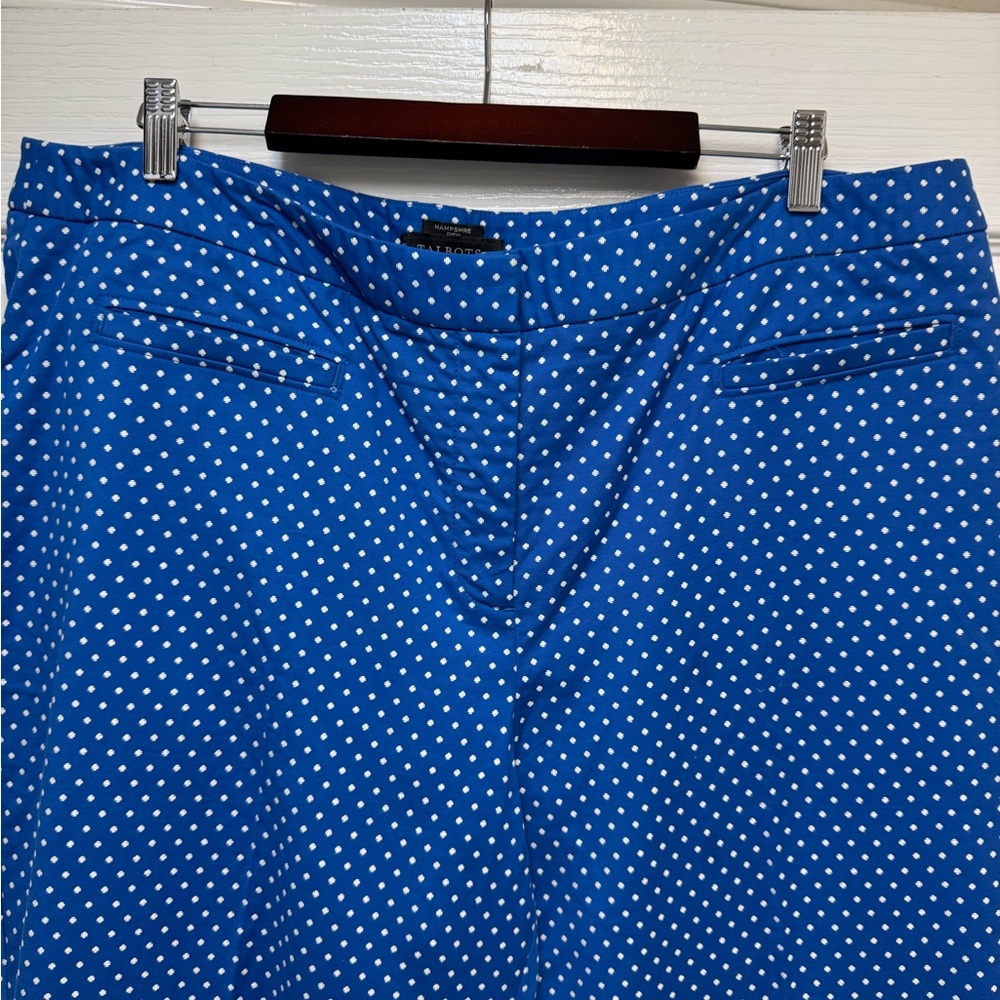 Talbots Blue Polka Dot Pants - Picture 2 of 7